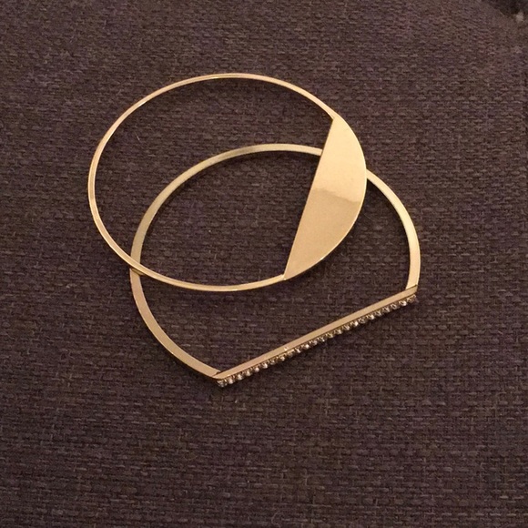 Stackable Gold Bracelet Pair - Picture 1 of 3